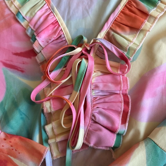 I.AM.GIA Colorful Ruffled Blouse - Picture 2 of 2